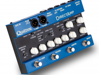 Quilter DirectAmp, simulador de amplis con bucle de efectos, salida XLR estéreo, reverb, boost y bluetooth