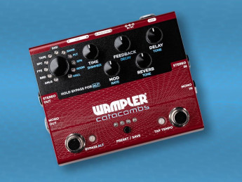 Wampler Catacombs, un pedal MIDI programable con 6 delays y 5 reverbs, y plugin incluido