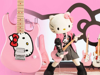 Fender reedita la Squier Hello Kitty Strat con fuzz a juego para celebrar el 50 aniversario de Hello Kitty