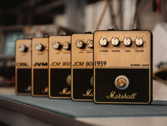 Marshall lanza una linea de pedales de overdrive y distorsión basados en sus amplis más famosos
