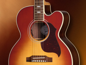 Gibson Parlor Rosewood EC, una electroacústica estilo J200 de tamaño compacto y cuerpo de palorrosa