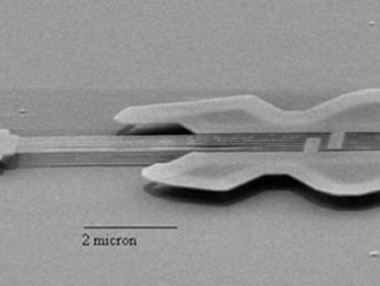 Una guitarra de 10 micrones