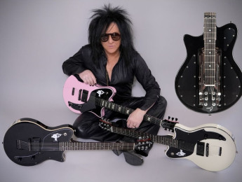 Steve Stevens estrena dos modelos signature, unas guitarras con mástil plegable de Ciari Guitars
