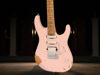 Charvel Rick Graham Signature Pro-Mod DK24 2PT, ahora con acabado relic de color rosa y fabricada en México
