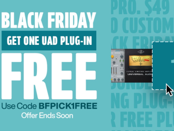 Universal Audio regala un plugin, a elegir entre 10 opciones, durante el Black Friday