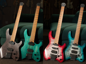 Cort Space G6MS y G6TR: guitarras sin pala con puente fijo y multiescala, o escala estándar con vibrato