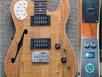 Un guitarrista ha insertado un Valeton GP-5, un previo hexafónico y control MIDI en una copia de Telecaster