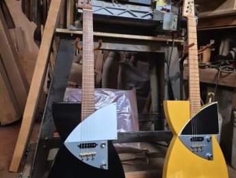 La Telecasso, una Telecaster cubista creada por el luthier Les Godfrey
