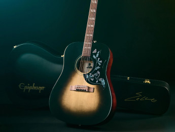 Epiphone Eric Church Hummingbird Dark: nueva acústica acompañada de un whisky elaborado con madera de Gibson