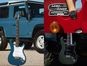 John Mayer convierte los colores del Land Rover Defender en ocho guitarras PRS Silver Sky; 4 USA y 4 SE