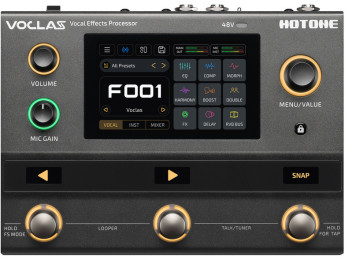 Hotone Voclas: multiefectos de voz con armonías que siguen a la guitarra y autotune