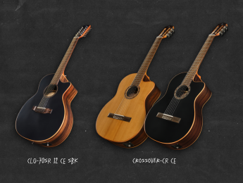 Harley Benton CLG-70SR 12 y Crossover-CR: 12 cuerdas y nylon con previo Fishman