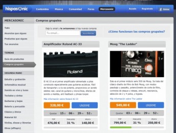 Las compras grupales de Mercasonic se abren al sector de guitarras