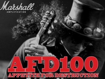 El ampli de Marshall y Slash se llama AFD100