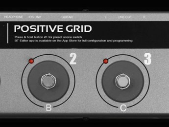 Pedalera controladora MIDI Bluetooth de Positive Grid