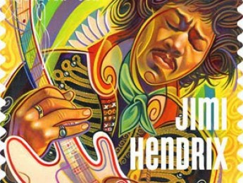 El servicio postal americano pone en circulación un sello de Jimi Hendrix