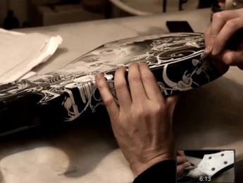 Proceso de pintado de una guitarra PRS Custom de Mark Tremonti