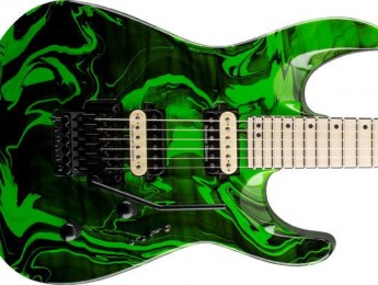 Jackson Pro DK2M Dinky Limited Run Slime Green Swirl
