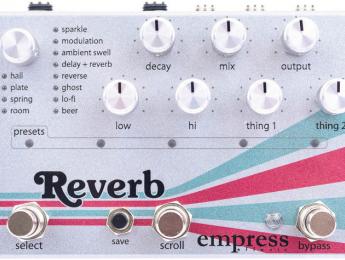 Reverb, el nuevo pedal de Empress Effects disponible en Mayo