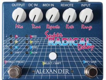 Alexander Pedals presenta los efectos Super Radical Delay y Oblivion Vintage Delay