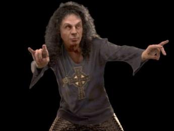 Dio es recreado en forma de holograma durante el show de Dio Disciples