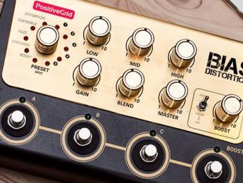 Desvelado el aspecto que tendrá el pedal Bias Distortion, de Positive Grid