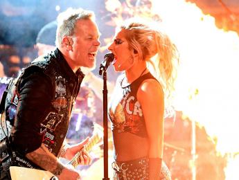La actuación de Lady Gaga con Metallica