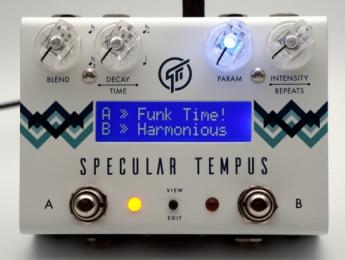Specular Tempus de GFi System, un pedal de delay y reverb programable