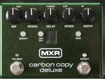Carbon Copy Deluxe, el pedal clásico de delay de MXR, ahora con más funciones
