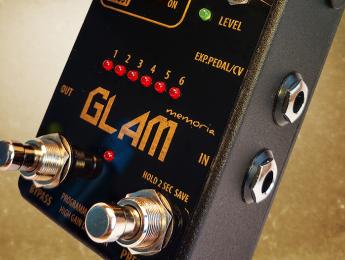 Servus! Pedale Glam, distorsión analógica con 6 memorias programables