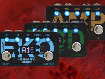 Hotone Binary Series, multiefectos compactos de emulacion de amplis, modulación y delay