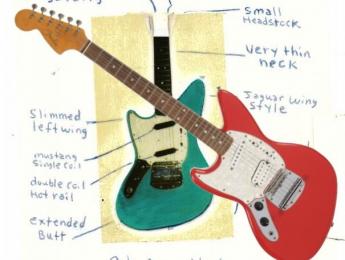 A subasta una Fender diseñada por Kurt Cobain junto a bocetos del propio líder de Nirvana