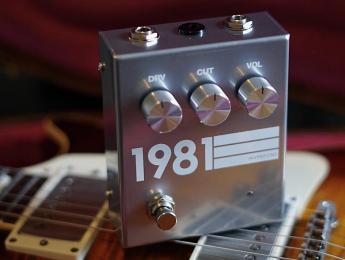 1981 Inventions DRV, un pedal de saturación basado en el RAT Whiteface de 1985