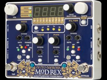 Grandes posibilidades de modulación con el nuevo Electro-Harmonix Mod Rex Polyrhythmic Modulator