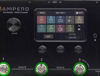 Hotone Ampero: la competencia de la Mooer GE200 viene con pantalla táctil