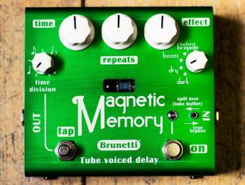 Brunetti Magnetic Memory, un pedal de delay con una válvula en el circuito