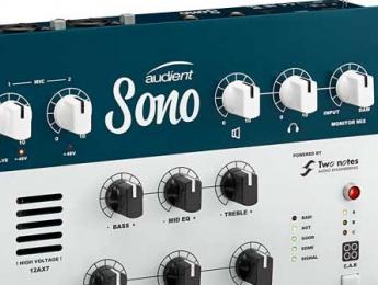 Audient Sono, interfaz de audio con previo valvular, y emulador de altavoces standalone