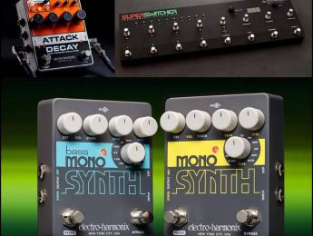 Electro Harmonix anuncia los efectos Mono Synth y Attack Decay, y la pedalera Super Switcher