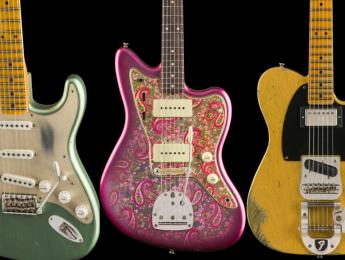 Dos Stratocaster, una Telecaster y una Jazzmaster en la Fender Custom Shop Mid-Year Collection 2019
