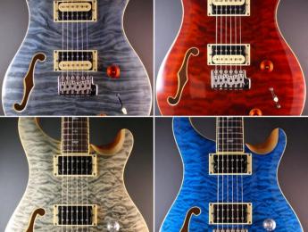 PRS lanza una edición limitada de la SE Semi-Hollow Custom 22 con 4 nuevos acabados