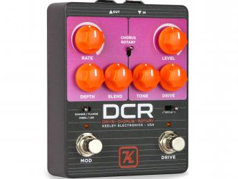 Keeley DCR Drive Chorus Rotary con secciones independientes de saturación y modulación