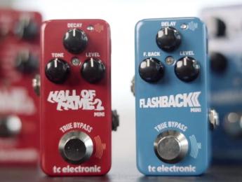 TC Electronic Hall of Fame 2 Mini y Flashback 2 Mini Delay, ahora con tecnología Mash