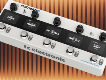 El multiefectos TC Electronic Plethora X5 permite crear hasta 127 pedaleras virtuales diferentes
