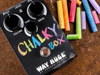 Way Huge “Chalky Box”, un pedal de overdrive con pintura de pizarra para que lo decores a tu gusto