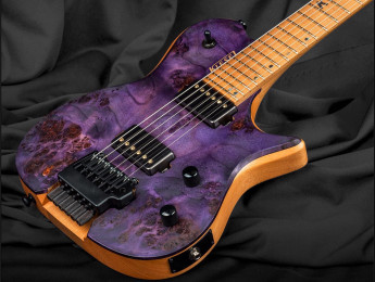 Kiesel Leia, nuevo modelo sin pala, con mástil neck-thru y disponible con 6 o 7 cuerdas
