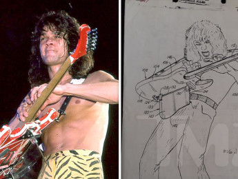 Los diseños originales del "soporte para tapping" hechos por Van Halen, a subasta