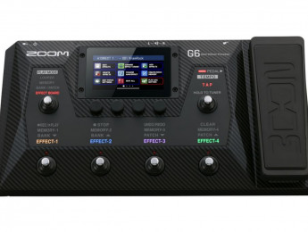 La nueva pedalera multiefectos G6 de Zoom es una versión compacta de su G11