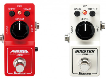 Ibanez amplia su linea de mini pedales con un Phaser de 4 o 6 etapas y un Booster