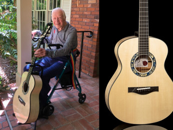 Expresidente Jimmy Carter encarga construir guitarras con los árboles que plantó 15 años atrás