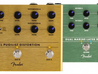 Fender Duel Pugilist y Dual Marine Layer, las versiones dobles de sus pedales de distorsión y reverb